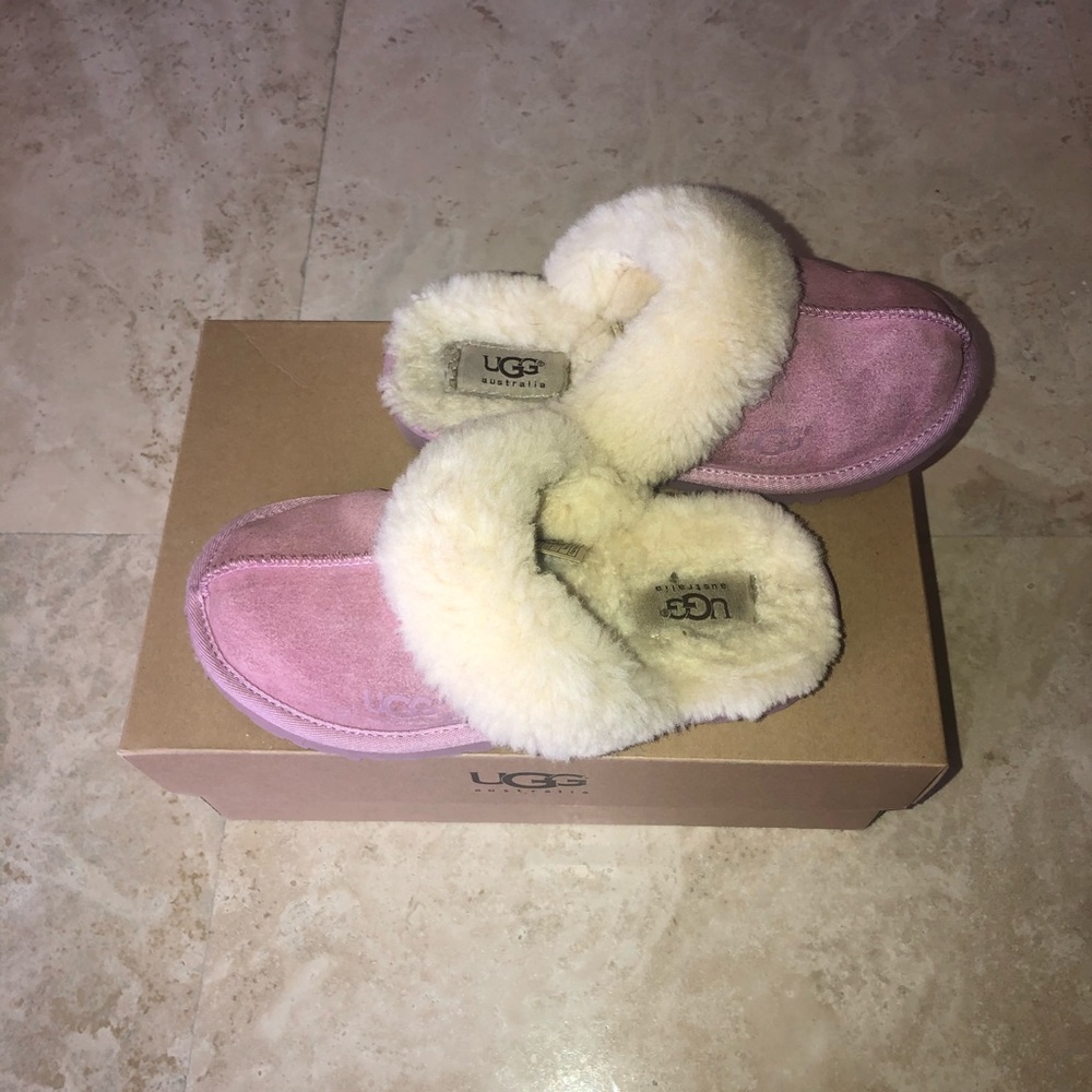 UGG Kid’s Cozy slippers in Orchid (pink)